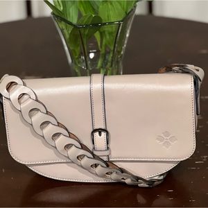New!! Patricia Nash Vilette Leather Chain-Link Shoulder Bag